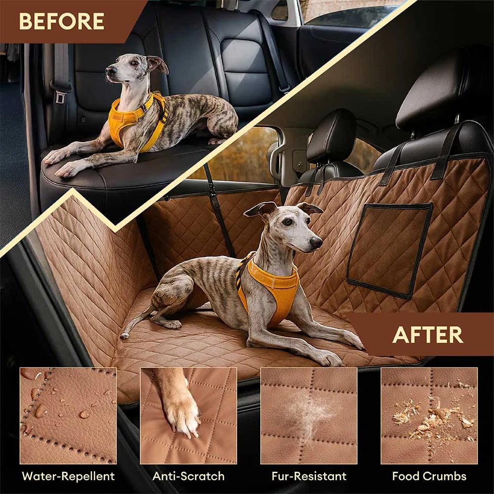 premium faux leather water repellent hammock dog car seat cover rideprotector premium faux leather water repellent hammock dog car seat cover rideprotector