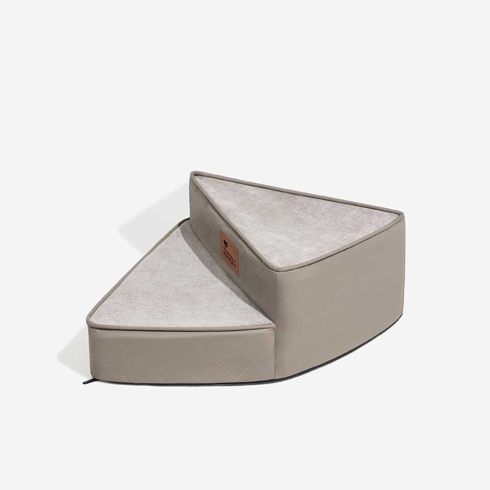 luxe water repellent faux leather removable spiral pet stairs stepease luxe water repellent faux leather removable spiral pet stairs stepease